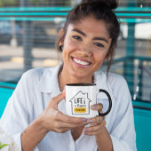 Het leven is flippen Geweldige huis flipper Mok