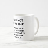 Het leven is geen feilloze taal koffiemok (Voorkant rechts)