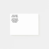 Het leven is geen feilloze taal post-it® notes (Voorkant)