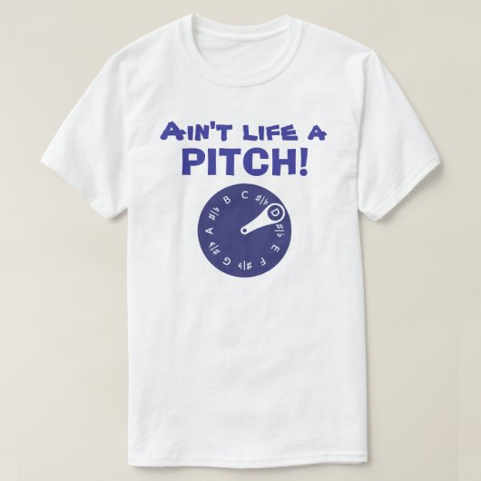 Het leven is geen Pitch. T-shirt (Design voorkant)