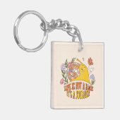 Het leven is geen race, het is een reis sleutelhanger (Voorkant Links)