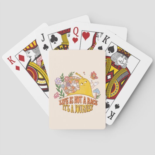 Het leven is geen ras pokerkaarten (Achterkant)