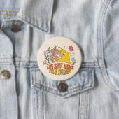 Het leven is geen ras ronde button 7,6 cm (In situ)
