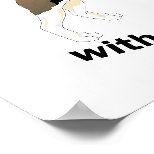 Het leven is gelukkig met mijn beagle poster (Hoek)