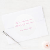 Het leven is gemaakt van momenten...Dank je... - G Ronde Sticker (Envelop)