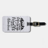 Het leven is geschikt voor goede vrienden, goede a bagagelabel (Voorkant horizontaal)