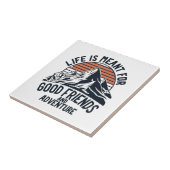 Het leven is geschikt voor goede vrienden, goede a tegeltje (Zijkant)