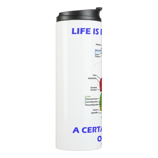 Het leven is gevuld met een bepaalde hoeveelheid l thermosbeker (Gedraaid links)