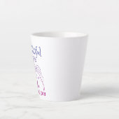 Het leven is geweldig als ik naar je kijk latte mok (Voorkant)