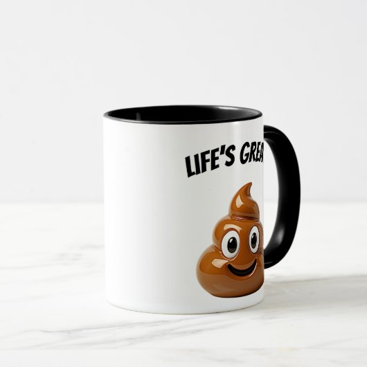 Het leven is geweldig mok (Voorkant rechts)