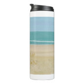 Het leven is geweldig op het strand, de zandgolven thermosbeker (Geroteerd rechts)