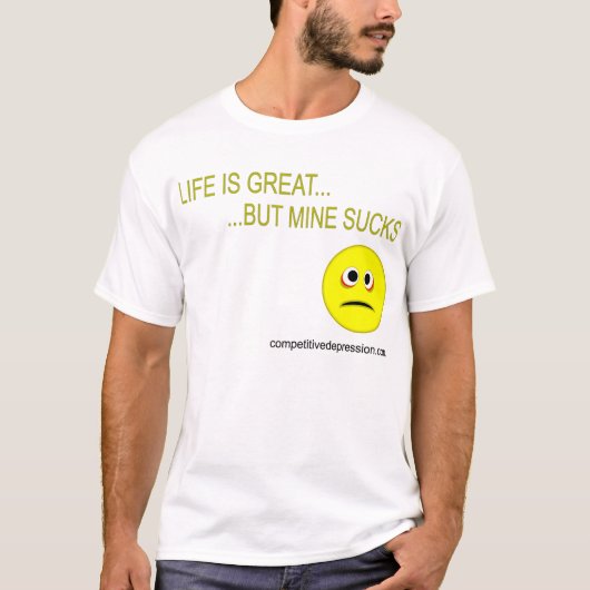 Het leven is geweldig t-shirt (Voorkant)