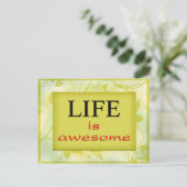 Het leven is geweldige briefkaart (Staand voorkant)