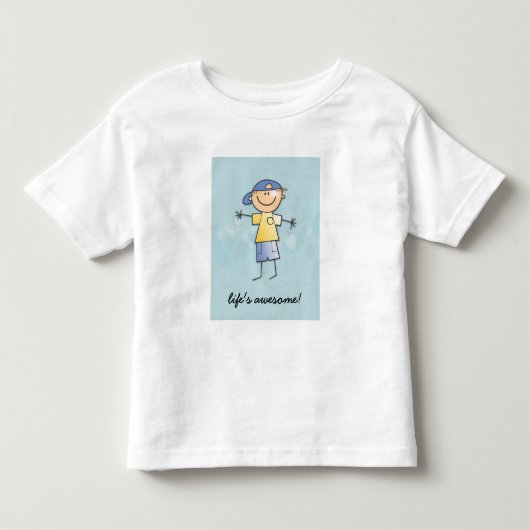 Het leven is geweldige! kinder shirts (Voorkant)