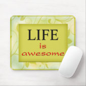 Het leven is geweldige muismat (Met muis)