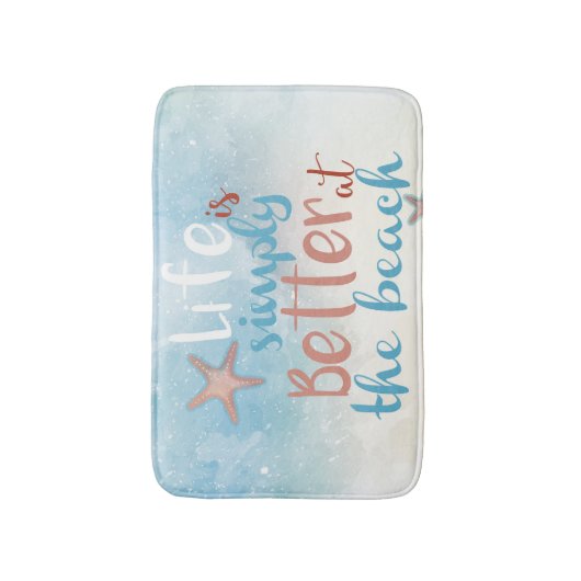 Het leven is gewoon beter in het strand met Starfi Badmat (Voorkant Verticaal)