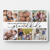 Het leven is gewoon beter met kleinkinderen fotoplaat (voorkant)