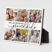 Het leven is gewoon beter met kleinkinderen fotoplaat (Zijkant)