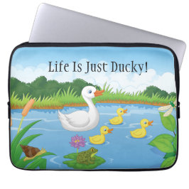 Het leven is gewoon duister laptop sleeve