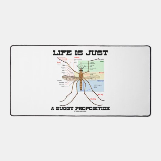 Het leven is gewoon een buggy propositie muggen Hu Bureaumat (Voorkant)