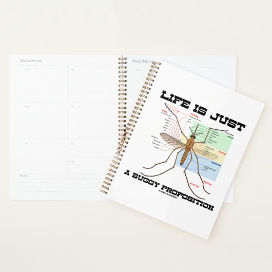 Het leven is gewoon een buggy propositie muggen Hu Planner (Display)
