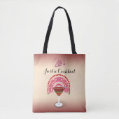 Het leven is gewoon een Cocktail Rainbow Hearts Tote Bag (Voorkant)