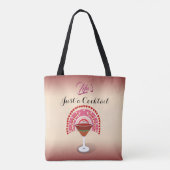 Het leven is gewoon een Cocktail Rainbow Hearts Tote Bag (Achterkant)