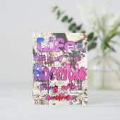 Het leven is gewoon het ene verschrikkelijke ding briefkaart (Staand voorkant)