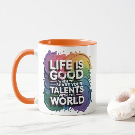 HET LEVEN IS GOED ALS DE SERIE... MOK (Met donut)