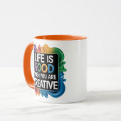 HET LEVEN IS GOED ALS JE CREATIEVE MOK BENT (Voorkant links)