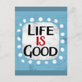 Het leven is goed Briefkaart (Voorkant)