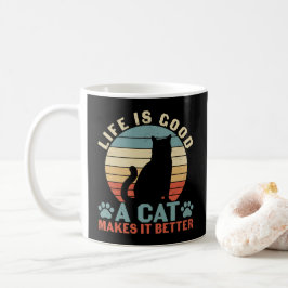 Het Leven Is Goed, Een Kat Maakt Het Nog Beter Koffiemok