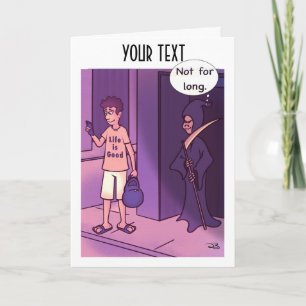 Het leven is goed Gevouwen Wenskaart Kaart