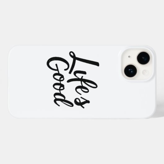 Het leven is goed i-Phone Case (Achterkant (horizontaal))
