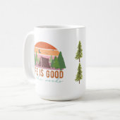 Het leven is goed in de Bossen Koffiemok (Voorkant links)