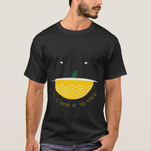 Het leven is goed in het strand t-shirt