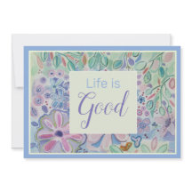 Het leven is goed Je bent een mooie bevestigende k