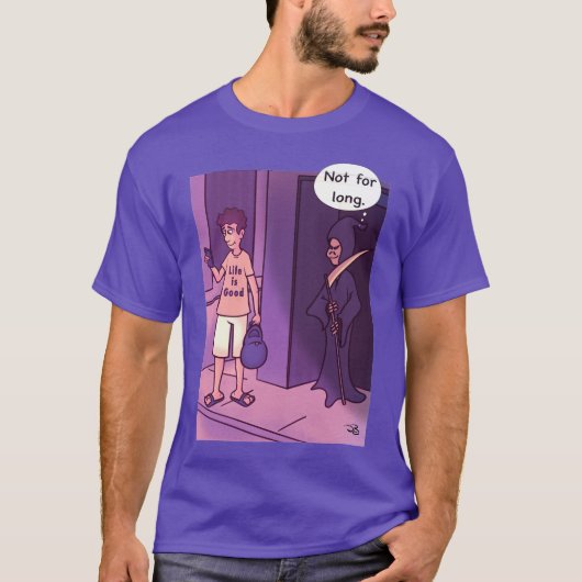 Het leven is goed Mannen T-shirt (Voorkant)