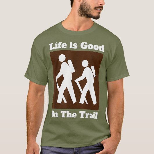 Het leven is goed op het spoor t-shirt (Voorkant)