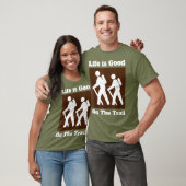 Het leven is goed op het spoor t-shirt (Unisex)