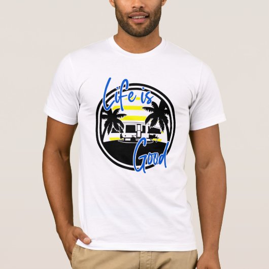 Het leven is goed t-shirt (Voorkant)