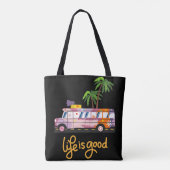 Het leven is goed tote bag (Achterkant)