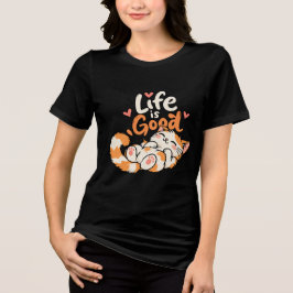 Het leven is goed Tri-Blend shirt