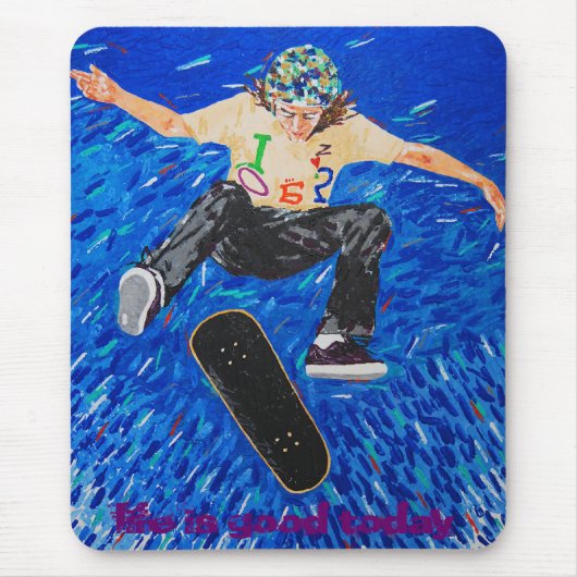 het leven is goed vandaag muismat (Voorkant)