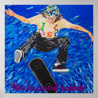 het leven is goed vandaag poster