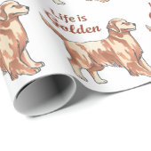 Het leven is Golden Cadeaupapier (Rol Hoek)