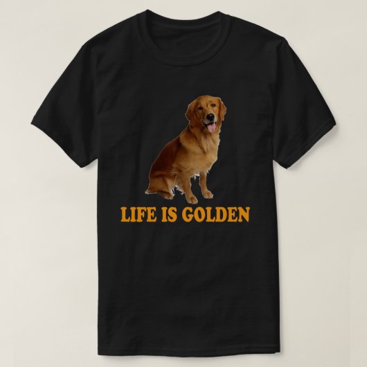 Het leven is Golden - Golden Retriever T-shirt (Design voorkant)