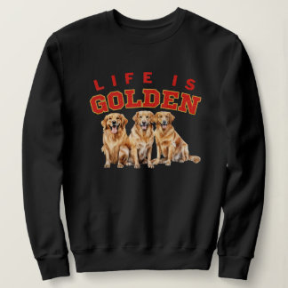 Het leven is golden Hondenliefhebber Golden Retrie Trui