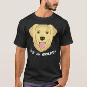 Het leven is Golden Retriever Dog 571 T-shirt (Voorkant)