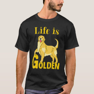 Het leven is Golden Retriever Dog mam papaver T-shirt
